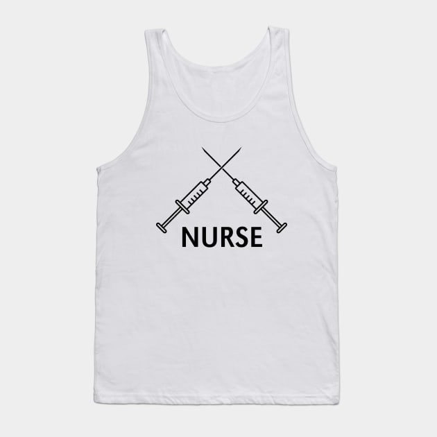 Nurse (Syringes Crossed) Tank Top by MrFaulbaum